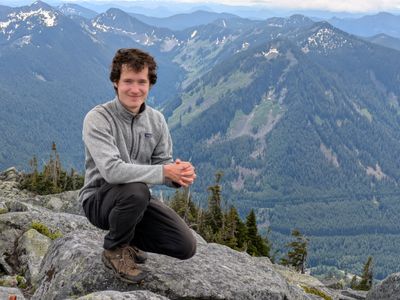 Marcin on a mountain.